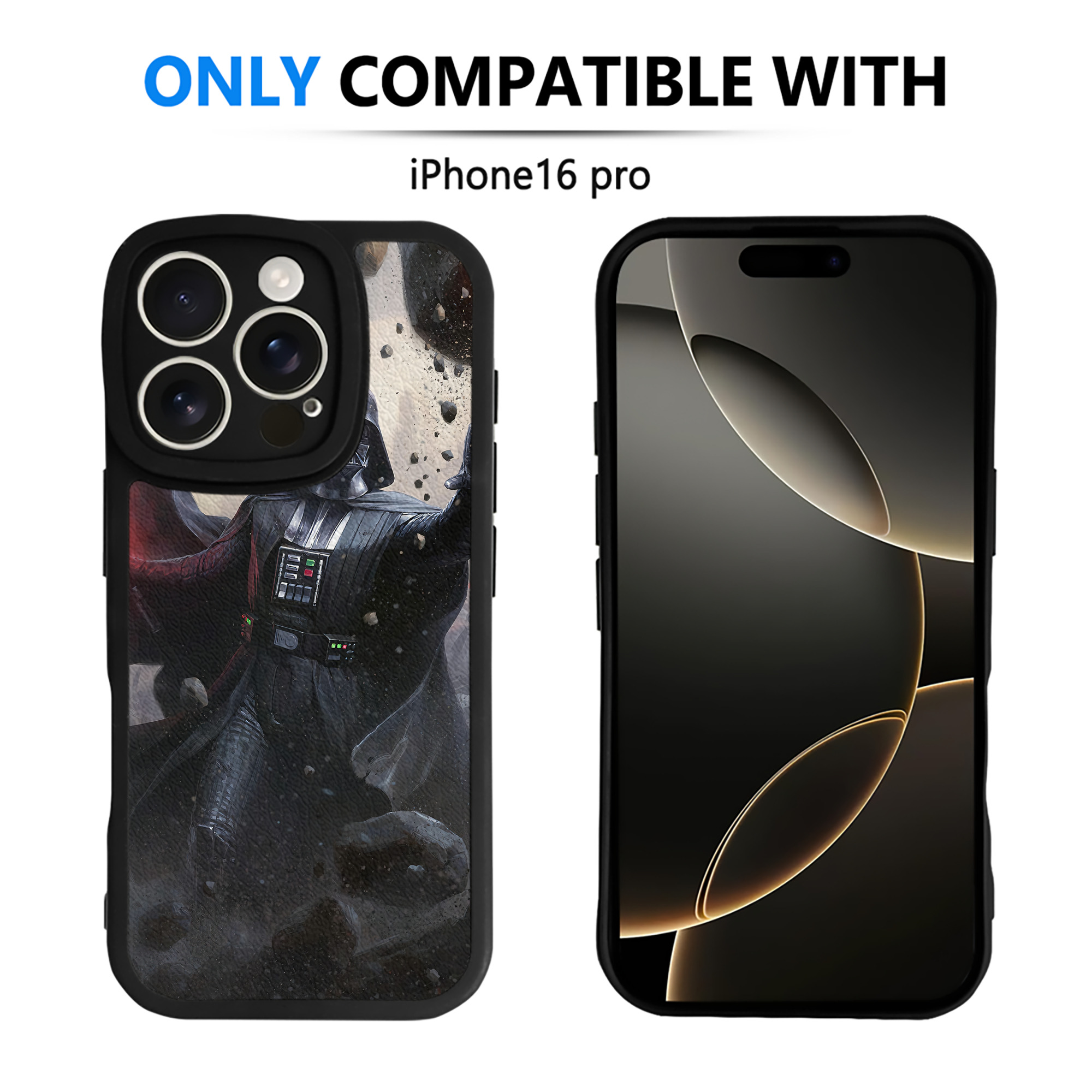 （画像用） スター・ウォーズ Star Wars 【iPhone 16シリーズ対応】シリコンスマホケース（レザー調） 材質：シリコン